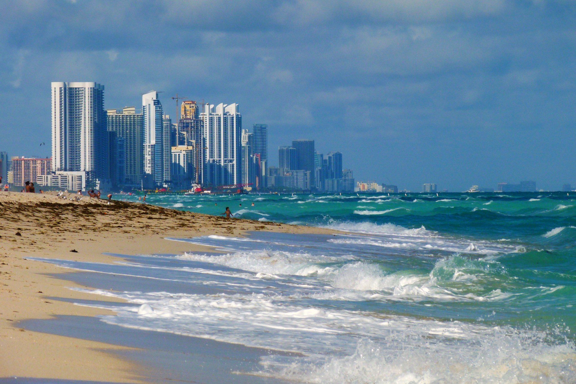 Sunny Isles Beach skyline from the south, a Wikimedia Commons photograph in Michael Stern's encyclopedia