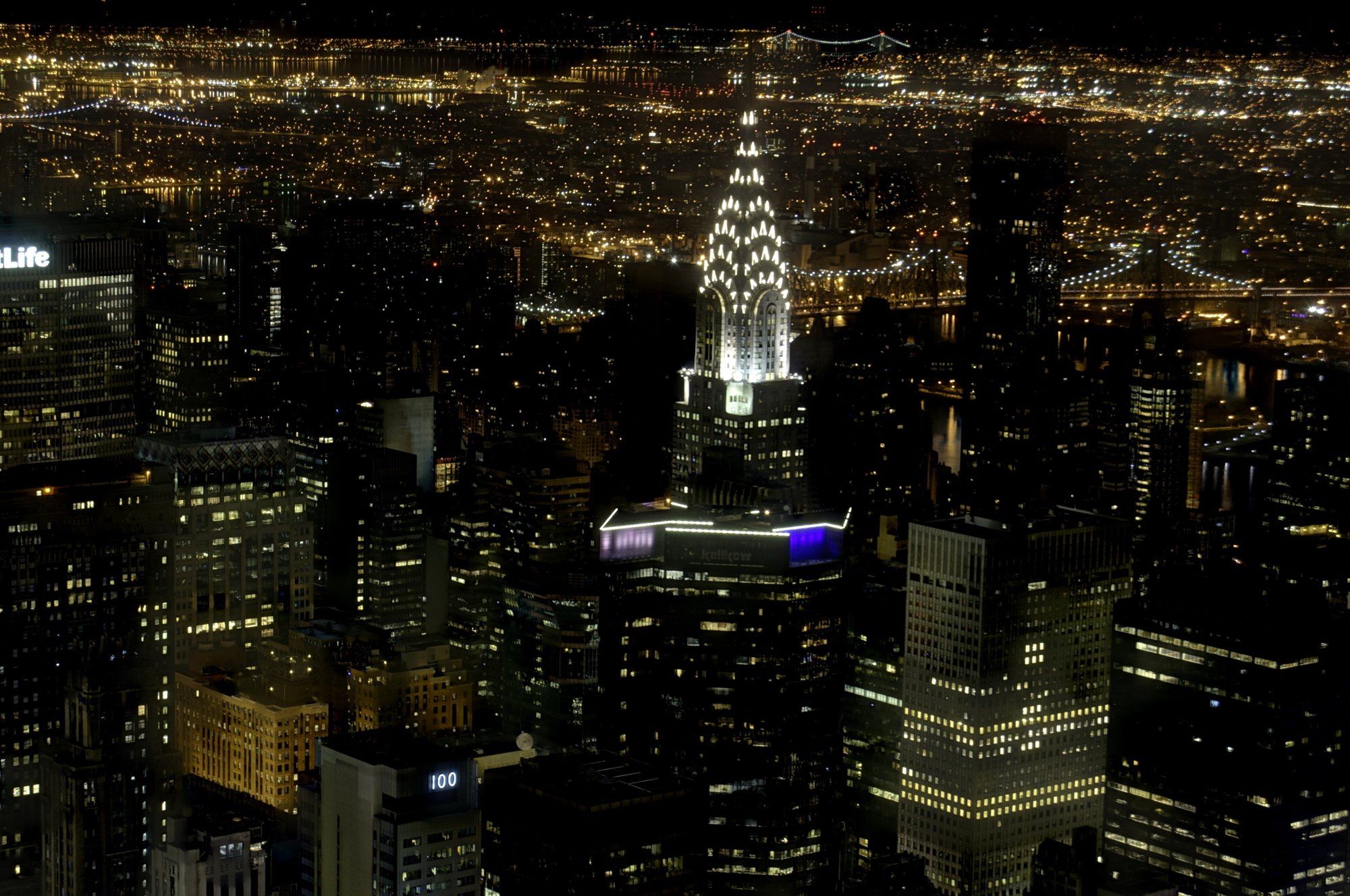 Chrysler Building from Empire State Building panoramio, a Wikimedia Commons photograph in Michael Stern's encyclopedia