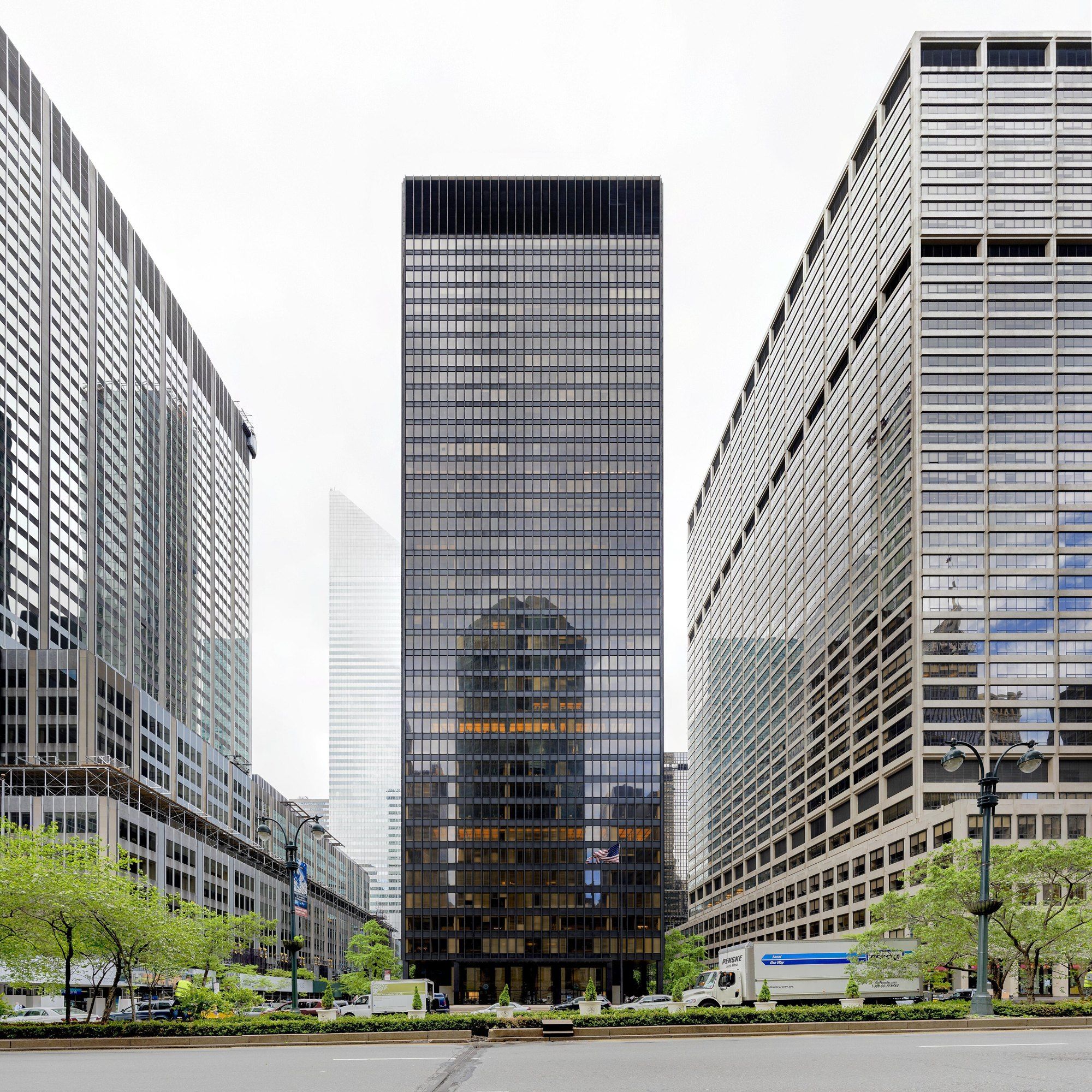 Seagram Building, a Wikimedia Commons photograph in Michael Stern's encyclopedia